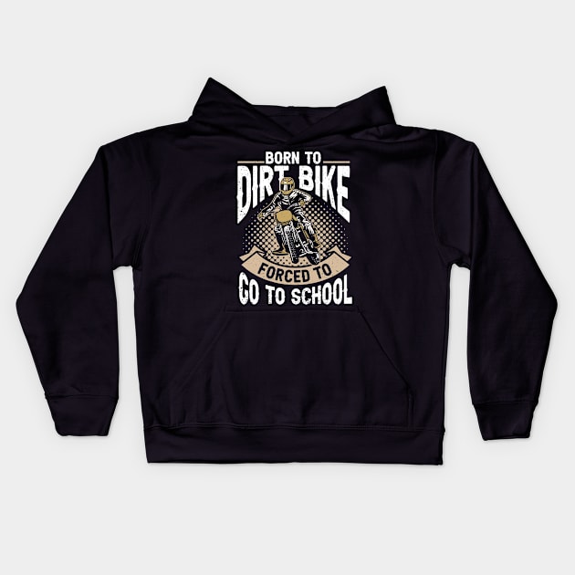 Gift Motocross Dirt Biker Dirt Biking Dirt Bike Kids Hoodie by IngeniousMerch